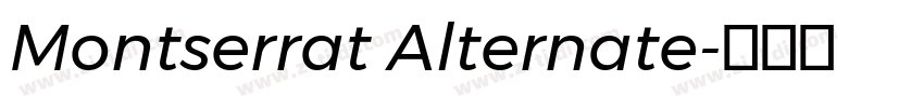 Montserrat Alternate字体转换